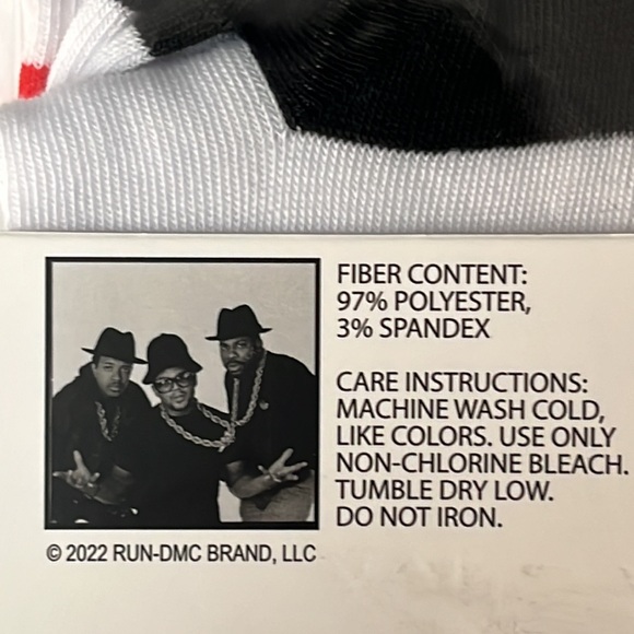 Men’s Christmas Socks Gift Holiday Party Stocking Stuffer Retro Music RUN DMC - Picture 6 of 6
